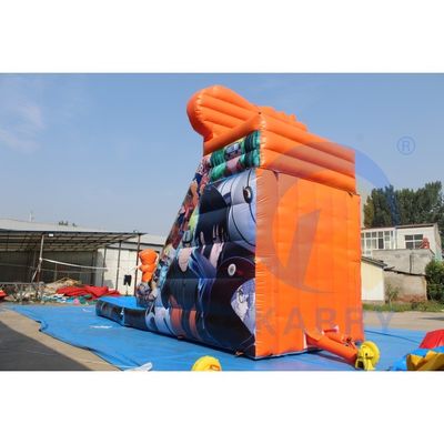 Combo de piscina de tobogán seco de color inflable para entretenimiento al aire libre