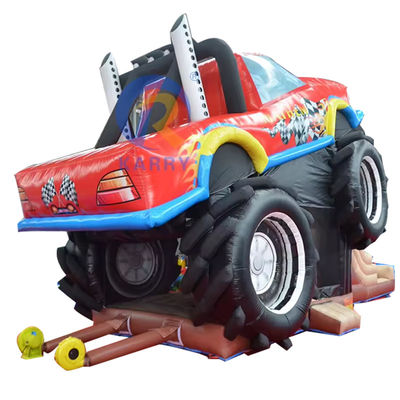 OEM Acceptable PVC Off-road Car Car Trampolín Combinación de toboganes Castillo elástico