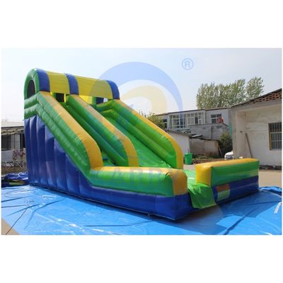 Atraer CE EN14960 Certificado Leopard Impresión Arco toboganes de agua inflable con piscina