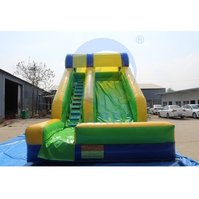 Atraer CE EN14960 Certificado Leopard Impresión Arco toboganes de agua inflable con piscina