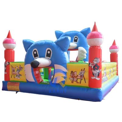 Evento comercial Inflable Parque de diversiones al aire libre Equipo para niños Tema Tom Jerry