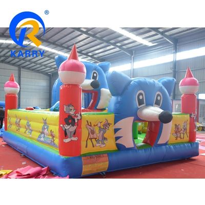Evento comercial Inflable Parque de diversiones al aire libre Equipo para niños Tema Tom Jerry