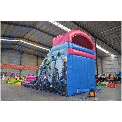 Impresión digital comercial de tamaño para adultos deslizador inflable combo de agua con fuego buen patrón