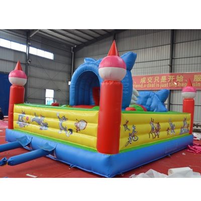 Evento comercial Inflable Parque de diversiones al aire libre Equipo para niños Tema Tom Jerry