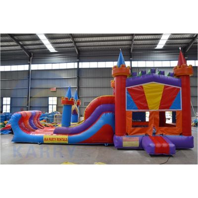 Accesorios de reparación de sopladores CE incluidos Bloques de construcción Casa de rebote inflable con tobogán