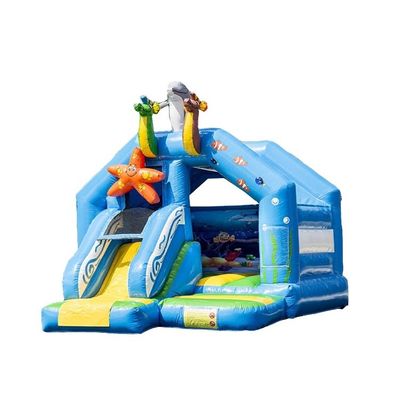 Casa de salto inflable portátil con tobogán pequeño Promoción de eventos comerciales