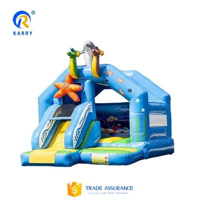 Casa de salto inflable portátil con tobogán pequeño Promoción de eventos comerciales