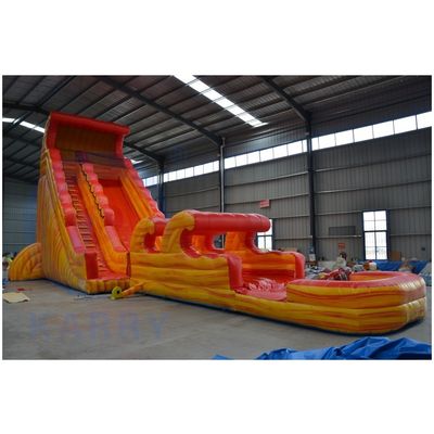 Casa de salto para niños piscina de tobogán de agua extendida material de PVC para uso comercial