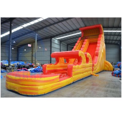 Casa de salto para niños piscina de tobogán de agua extendida material de PVC para uso comercial