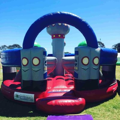Envío aéreo expreso Deslizador inflable de dibujos animados personalizados con diversión y envío mundial
