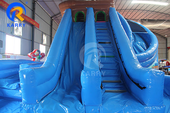 Entretenimiento al aire libre Gran tobogán de agua inflable con temática pirata para fiestas infantiles