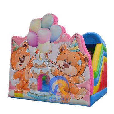 Diseño popular del oso de cumpleaños salpicador inflable para niños