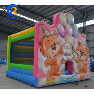 Diseño popular del oso de cumpleaños salpicador inflable para niños