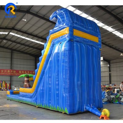 Parque de Oportunidad de grado comercial tobogán de agua inflable con castillo de rebote y piscina