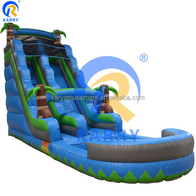 Logotipo Logotipo del cliente Una vía ancha de PVC Deslizador de piscina inflable para equipos de parque acuático