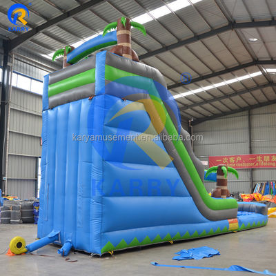 Logotipo Logotipo del cliente Una vía ancha de PVC Deslizador de piscina inflable para equipos de parque acuático