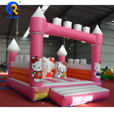 Festa de Niños Esenciales Casa Inalámbrica Inflable Rosa Kitty con Kit de Diseño y Reparación de Cut Cat