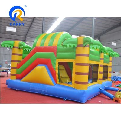14 Años de Edad Rango portátil Inflable Puñetazo con deslizamiento Salto Castillo Moonwalk