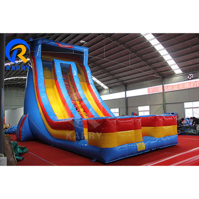 EN14960 Certificado de doble carril de deslizamiento del castillo de rebotes inflable para diversión acuática de niños