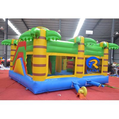 Casa de salto inflable para adultos y niños amarillo incluye soplador