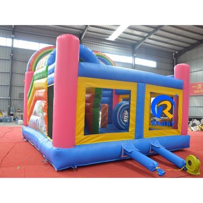 Jardín de juegos para niños al aire libre Commercial Combo Bounce House Water Dual Slide castillo inflable
