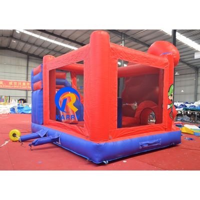 Jardín de juegos para niños Comic Marvel Castillos saltadores de PVC Jardín de salto Casa de salto con tobogán
