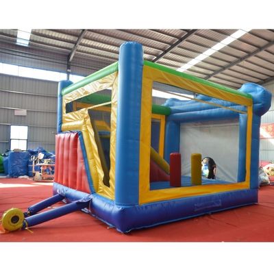 Diseño de ventilador castillo inflable combo tobogán para niños patas de perro patrullas casa de rebote