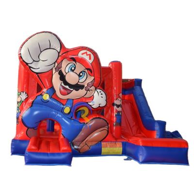 Unisex SuperMario Casa de rebote inflable con tobogán de agua Entretenimiento personalizado