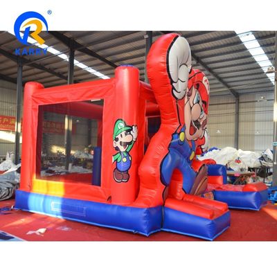 Unisex SuperMario Casa de rebote inflable con tobogán de agua Entretenimiento personalizado