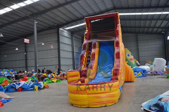 Piscinas inflables Casa de rebotes Palacio de toboganes para niños y adultos en amarillo mármol