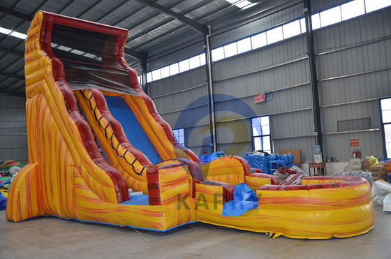 Piscinas inflables Casa de rebotes Palacio de toboganes para niños y adultos en amarillo mármol