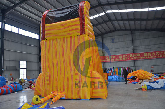 Piscinas inflables Casa de rebotes Palacio de toboganes para niños y adultos en amarillo mármol