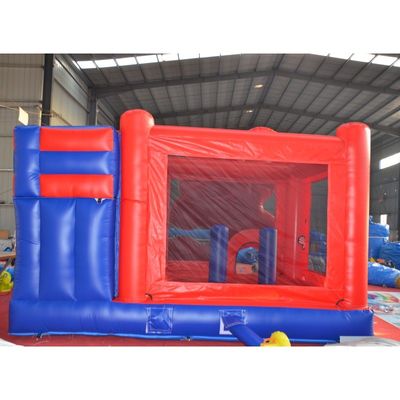 Evento portátil Castillo de salto con tobogán Paseo lunar Comerciante inflables Mario Jumping Combo
