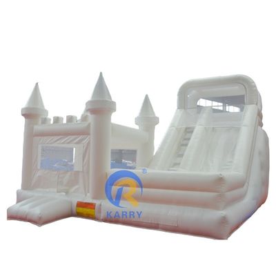 Castillo de salto inflable de boda con soplador de diapositivas CE y kit de reparación incluido