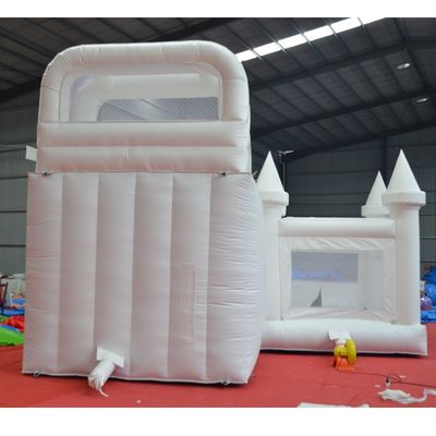 Castillo de salto inflable de boda con soplador de diapositivas CE y kit de reparación incluido