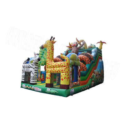 Color personalizado Parque de Safari Puente inflable para la diversión de los niños en el parque al aire libre