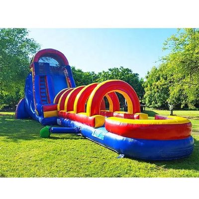 Jardín de juegos al aire libre Grandes toboganes Parque de diversiones de uso infantil PVC tobogán acuático KR-GS610
