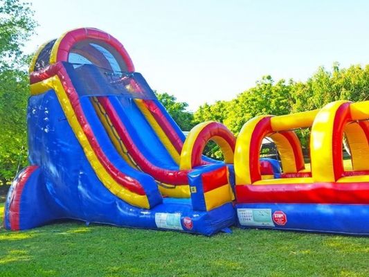Jardín de juegos al aire libre Grandes toboganes Parque de diversiones de uso infantil PVC tobogán acuático KR-GS610