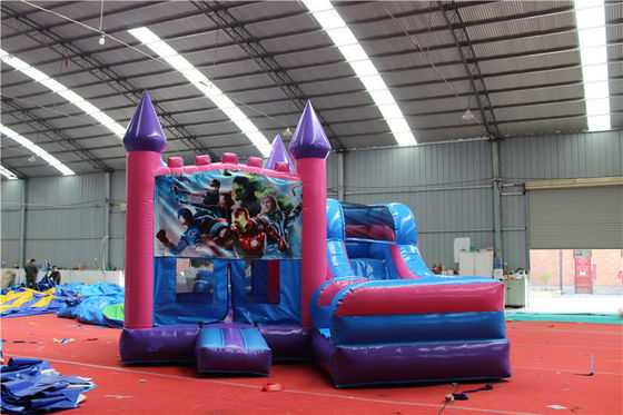 Blue Rental Inflable castillo de salto con tema congelado combo castillo de salto con tobogán