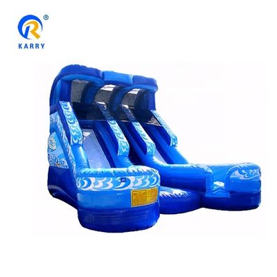 Deslizamiento de agua tropical inflable comercial con piscina La experiencia de diversión definitiva