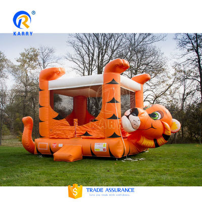 Portable Naughty Tiger Bounce House Inflable Jumping Castle con tobogán de la piscina de agua