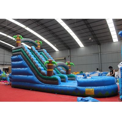 Deslizadores de piscina inflables personalizados para alquiler de grandes fiestas al aire libre Certificado CE / ROSE
