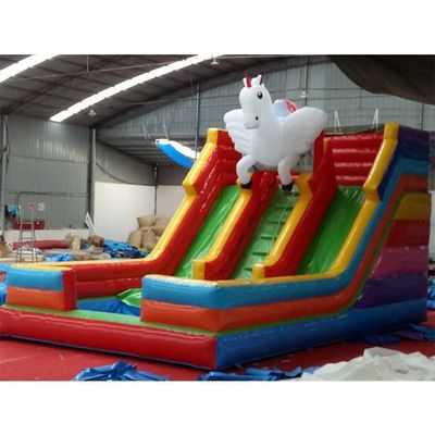 Diseño personalizado Temática tropical tobogán de agua inflable con piscina para niños y adultos