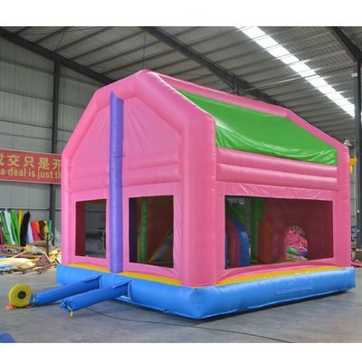 Combo de diapositivas inflables favorito de los niños con tema de soplador y unicornio