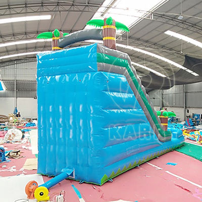 Oportunidad comercial Palma multicolor tobogán de agua inflable con piscina pequeña