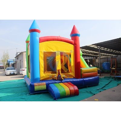 Unisex Inflatable Bouncer Slide Combo Castillo de colores Casa de rebote para la fiesta al aire libre