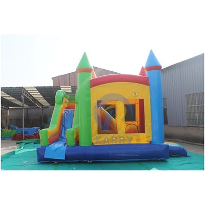 Unisex Inflatable Bouncer Slide Combo Castillo de colores Casa de rebote para la fiesta al aire libre