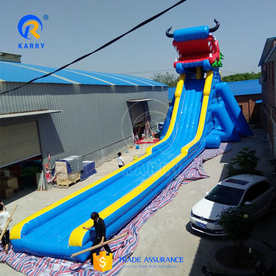 Gran tobogán de agua inflable de hipopótamo para ocasiones escolares