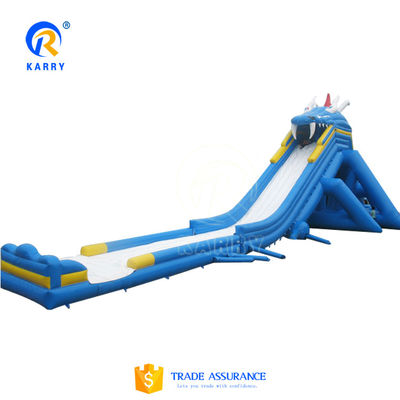 Gran tobogán de agua inflable de hipopótamo para ocasiones escolares