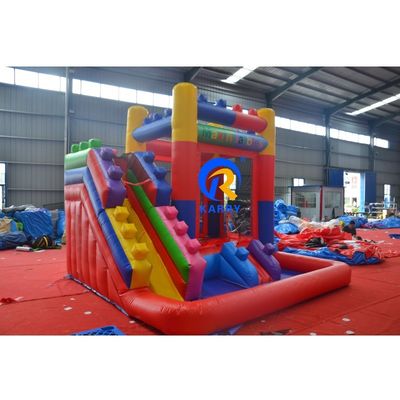 Casa de rebote inflable con tobogán de 13 x 12 x 14,5 pies